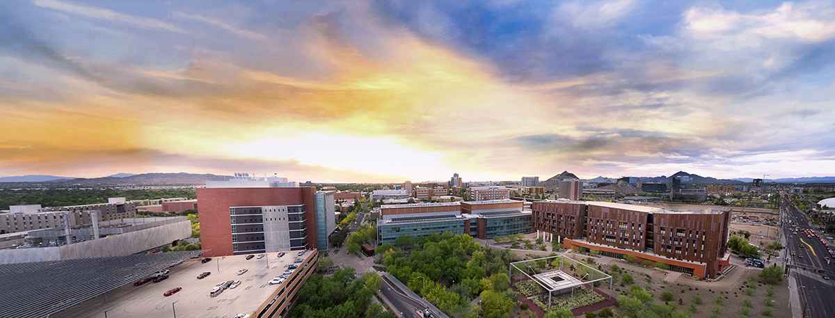 Biodesign Institute buildings on ASU's Tempe campus